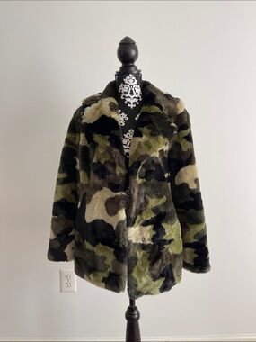 Camouflage Fur Jacket